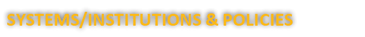 Systems Institutions & Policies 