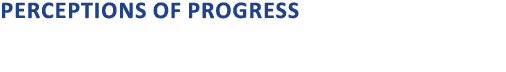 Perceptions of progress
