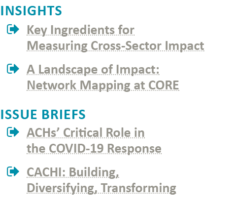 Insights    Key Ingredients for Measuring Cross-Sector Impact    A Landscape of Impact: Network Mapping at CORE Issue   