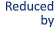 Reduced by 