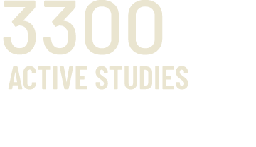 3300 Active studies 